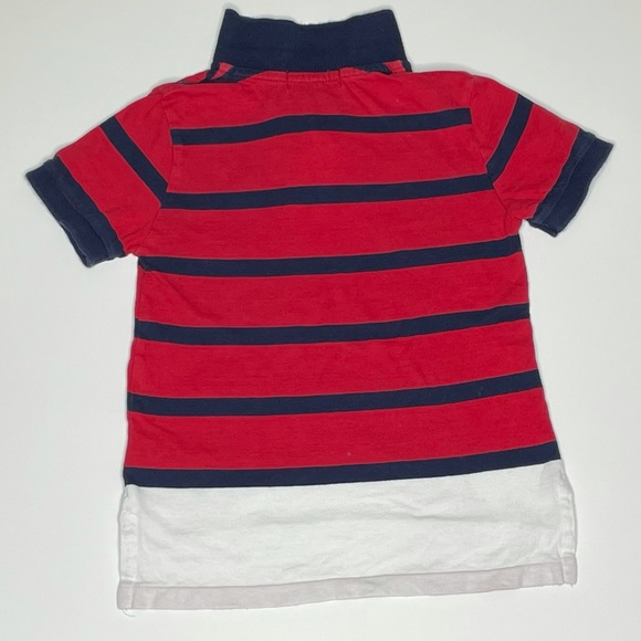 Ralph Lauren Polo Shirt, Red White & Navy, 4T - Picture 2 of 3